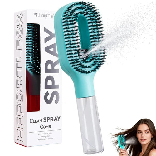 2in1 Spray Hair Brush Detangling Scalp Massage Comb with Water Mist